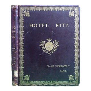"Hotel Ritz Historique De La Place Vendome 15 Paris" 1899 For Sale