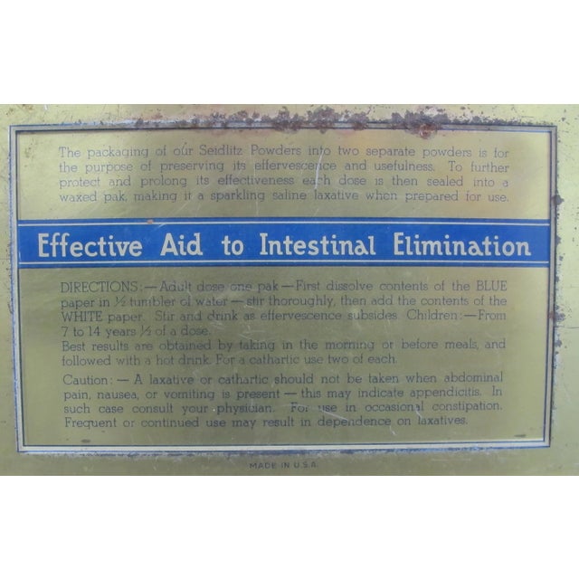 Vintage Garfield's Seidlitz Powders Tin For Sale - Image 5 of 6