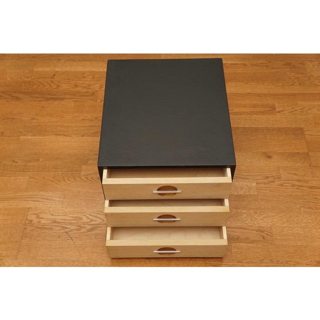1970s 1970s Danish Black Oak Cabinet by Hans Wegner for Johannes Hansen For Sale - Image 5 of 6