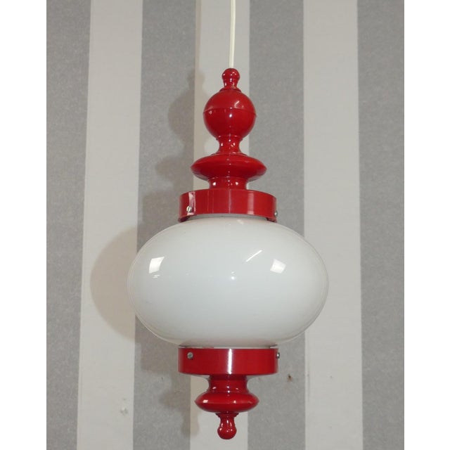 Plastic Hanging Lamp in Plastic by Hawill, 1970s For Sale - Image 7 of 7