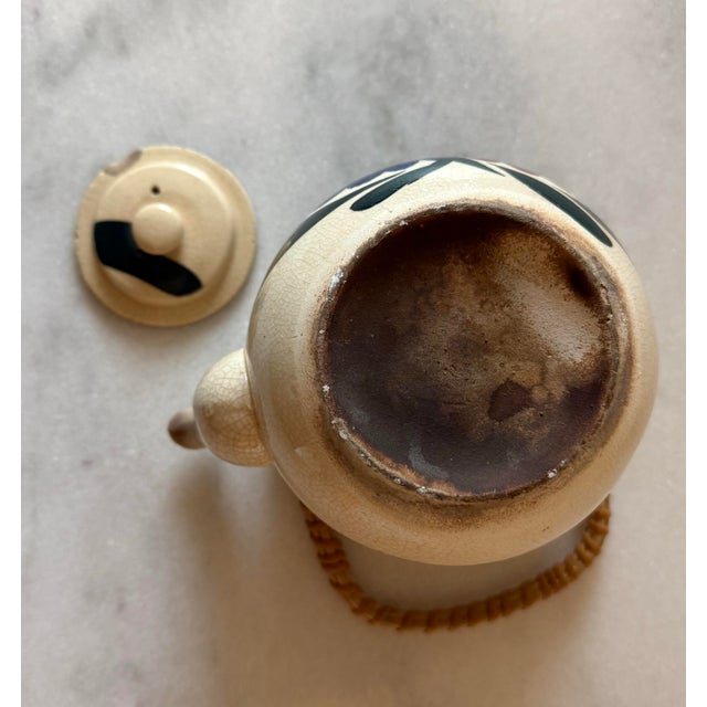 Vintage Japanese Ceramic Tea Pot For Sale - Image 9 of 10