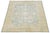 Modern Hand-Knotted Oushak Style Wool Area Rug in Soft Sky Blue and Cream For Sale - Image 9 of 12