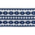 Rustic Sample - Schumacher Talitha Tape in Blue For Sale - Image 3 of 3