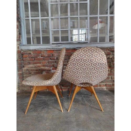 Vintage Fabric Chairs, Set of 2 For Sale - Image 4 of 4