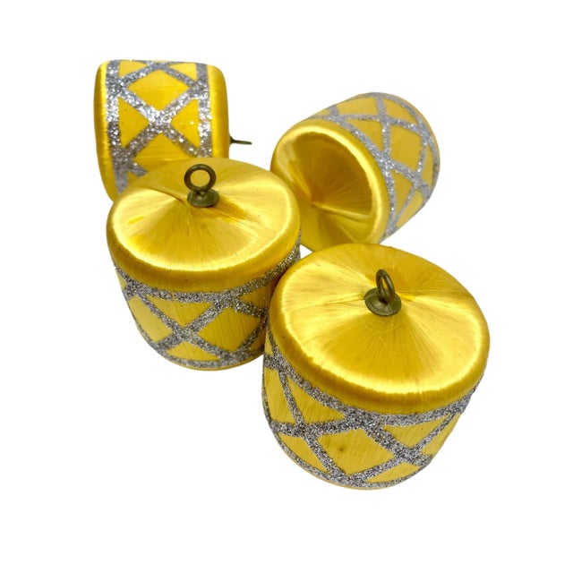 Mid 20th Century Vintage Bedazzled and Beaded Christmas Ornaments - a Set of 13 Pieces For Sale - Image 5 of 12