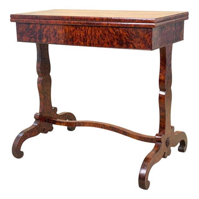 19th Century Thuya Wood Card Games Table, 1840 For Sale