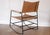 2000 - 2009 Mid Century Modern Style Metal and Leather Rocking Chair For Sale - Image 5 of 13