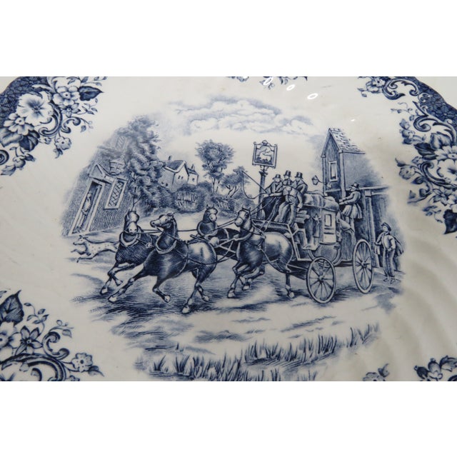 Late 20th Century Johnson Brothers Coaching Scenes Cup Saucer 3pc Made in England Ironstone 4804b For Sale - Image 18 of 18
