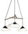 Emily Group of Three in High Gloss Paint Pendant Light from Moss Objects For Sale