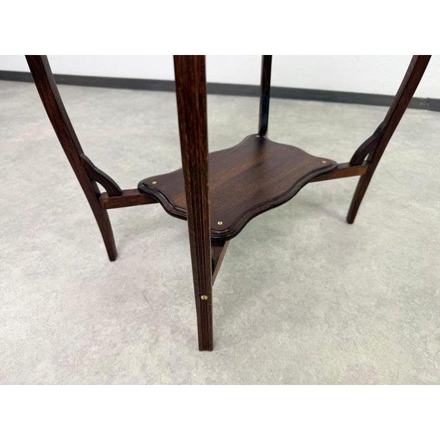 Antique Vanity Side Table with Hinged Lid, 1890s For Sale - Image 10 of 12