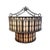Late 20th Century Monumental Bespoke Hand-Forged Iron Gothic Chandelier With Mica Panels For Sale - Image 13 of 13
