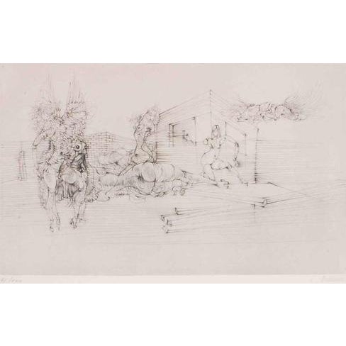 Hans Bellmer, Untitled, Nude, 1960s, Etching For Sale