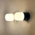 Ceramic Italian Opaline Glass Wall Lights with Integrated Switches, 1970s, Set of 2 For Sale - Image 7 of 14