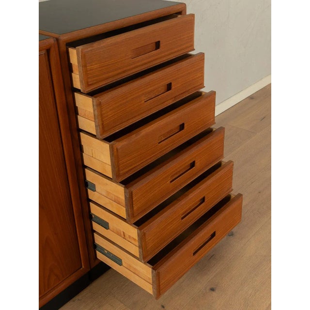 Teak Brown Dressers, 1960s, Set of 2 For Sale - Image 10 of 12