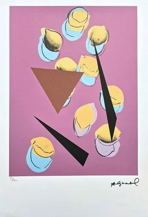 After Andy Warhol, Lemons With Triangles, 1980s, Lithograph