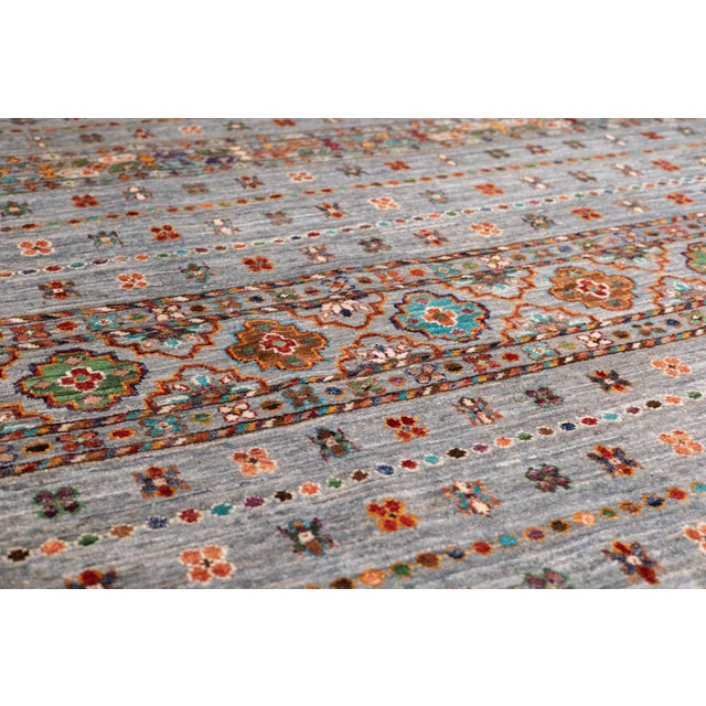 Gray Contemporary Gabbeh Rug 6'10'' X 10'5'' For Sale - Image 8 of 8