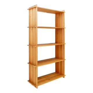 Vintage Pine Shelf in the style of Maison Regain, 1980s For Sale