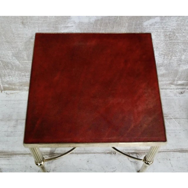 Antique Brass Side Tables, 1900, Set of 2 For Sale - Image 10 of 12