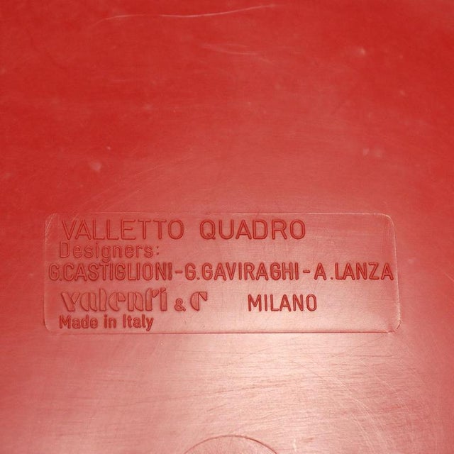 Vintage Valletto Quadro Rosso Cabinet by Valenti & C., Italy, 1980s For Sale - Image 9 of 10