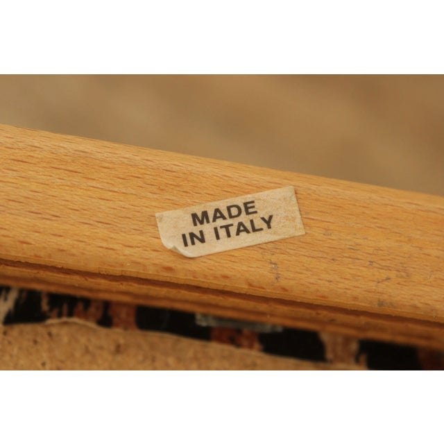 Tan 1980s Italian Modern Cheetah Print Upholstered Low Counter Height Bar Stools - A Pair For Sale - Image 8 of 13