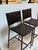 Mermelada Estudio for Cb2 Woven Leather Counter Stools, Pair For Sale - Image 11 of 12