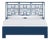 Finn Platform Bed King - Navy For Sale
