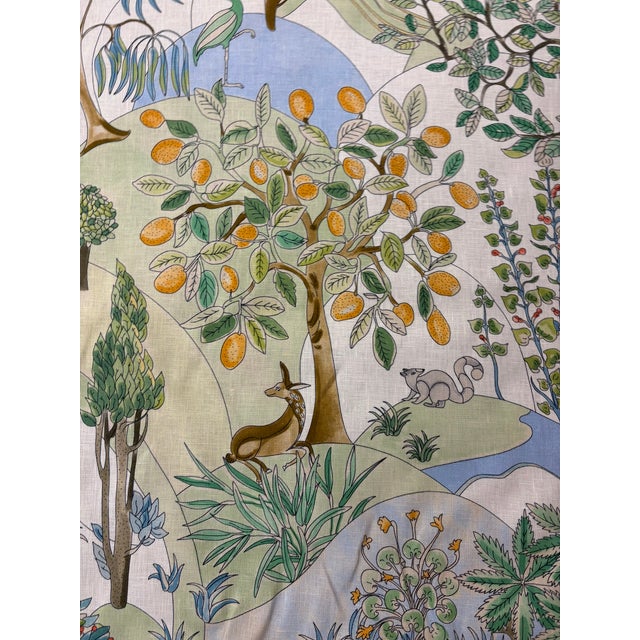 Brunschwig & Fil's Carlsen Collection "Folklore Print -Meadow" 54.25" wide 100% linen performance fabric with 41" vertical...