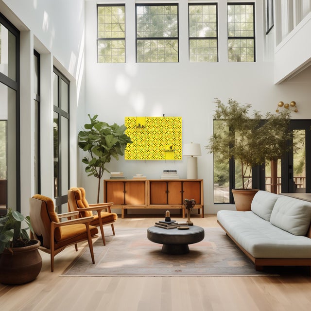Yellow Yellow Smudge - Original Contemporary Pop Art Painting on Wood by Jamie Burmeister For Sale - Image 8 of 9