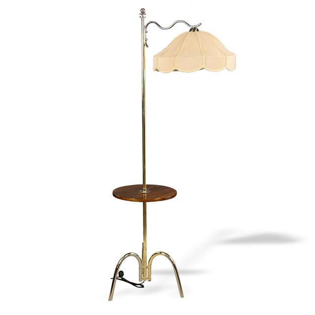 Silver Art Deco Chrome Floor Lamp, 1930s For Sale - Image 8 of 8