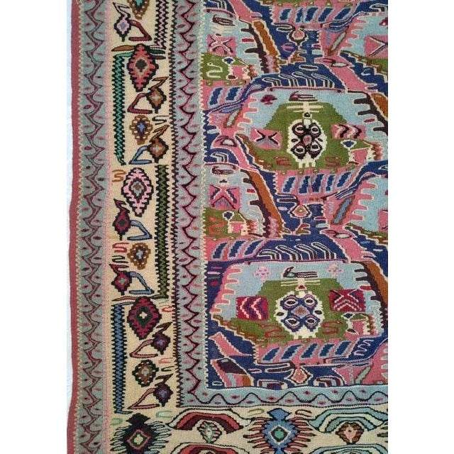 Persian 1970s Vintage Persian Kilim Rug For Sale - Image 3 of 6