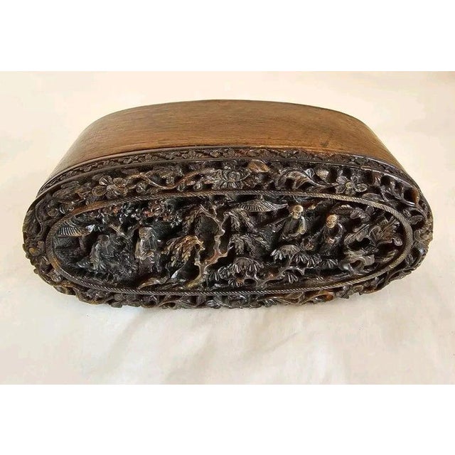 Mid-19th Century Chinese Export Cantonese Carved Snuff Box For Sale - Image 16 of 18