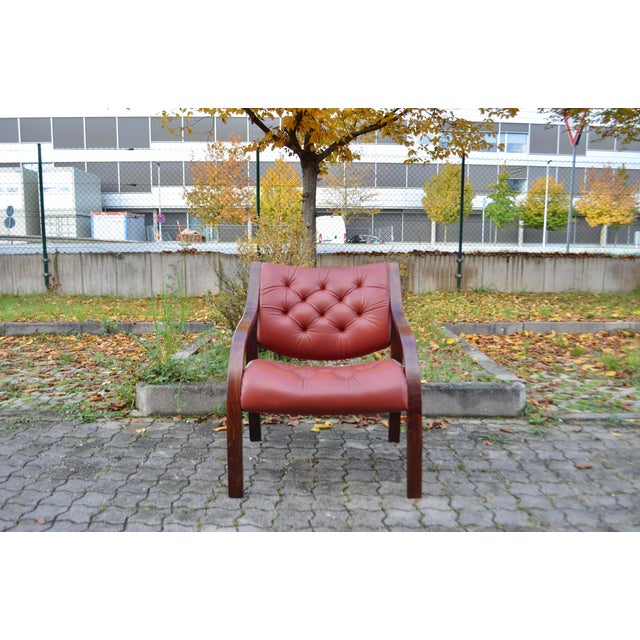 Model Polo Leather Lounge Chair by Peter Opsvik for Stokke, 1980s For Sale - Image 4 of 18