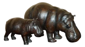 Omersa Hippos from Liberty, 1940s, Set of 2
