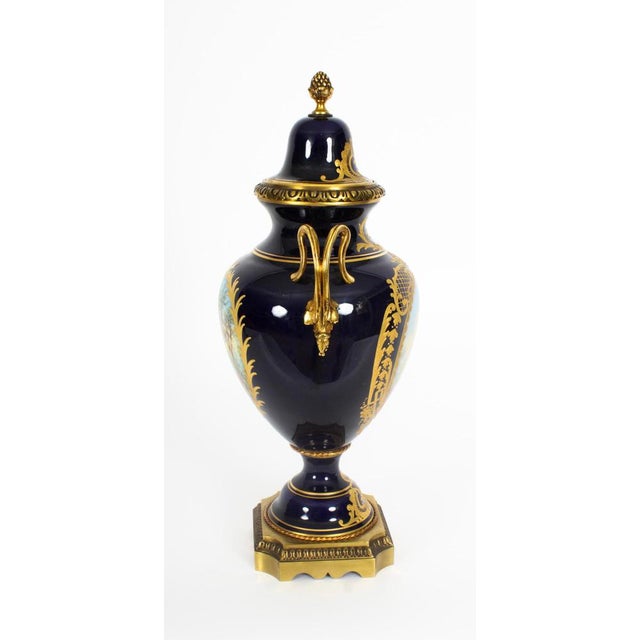 Paris Porcelain & Ormolu Mounted 3 Piece Mantel Set, Early 20th Century, Set of 3 For Sale - Image 18 of 18