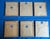 Item Description For your consideration is a charming, beautifully preserved set of six (6) matching vintage small framed...