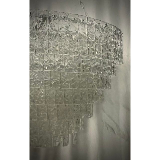 Mid-Century Modern Murano Art Glass Chandelier, 2000 For Sale - Image 3 of 11