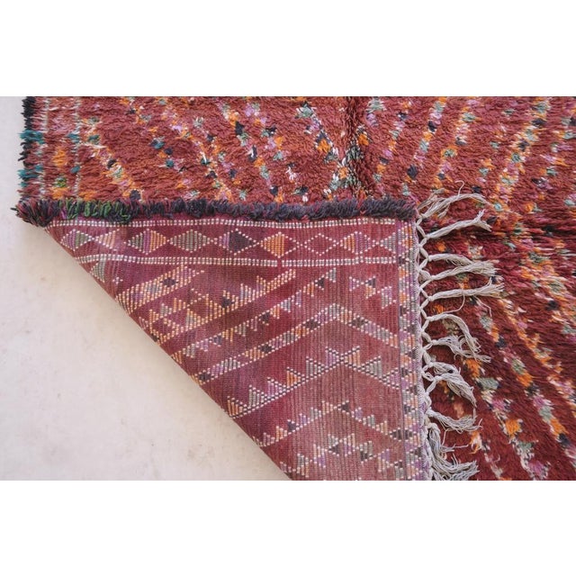 Moroccan Collector Wool Rug - 14.1 X 6.5 Ft For Sale - Image 4 of 9
