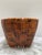 Vintage earthy burnished tobacco brown wood basket. For storage, decor, wastebasket or plant container. Love this for...