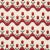 Sample - Schumacher Tulip Flamestitch Embroidery Fabric in Vermilion For Sale