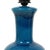 Large Italian Round Blue Ceramic Lamp, 1970s For Sale - Image 9 of 14