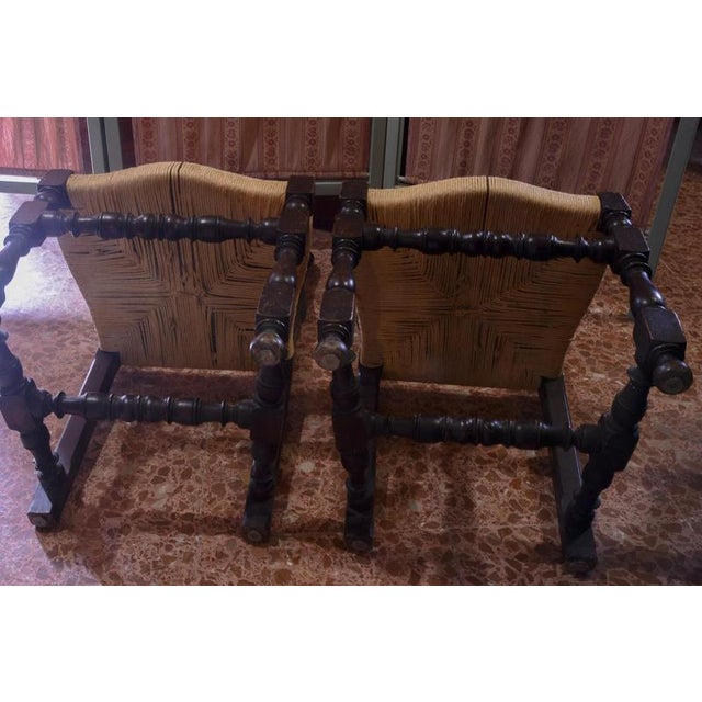 Wood Late 19th Century Spool Chairs, Set of 2 For Sale - Image 7 of 8