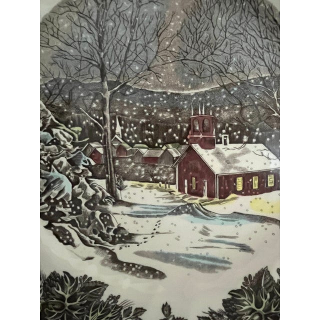 Late 20th Century Late 20th Century Johnson Bothers Friendly Village Plate For Sale - Image 5 of 6