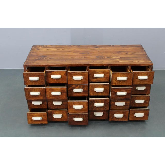 1940s Czechoslovak Industrial Bank Drawer Cabinet, 1940s For Sale - Image 5 of 18