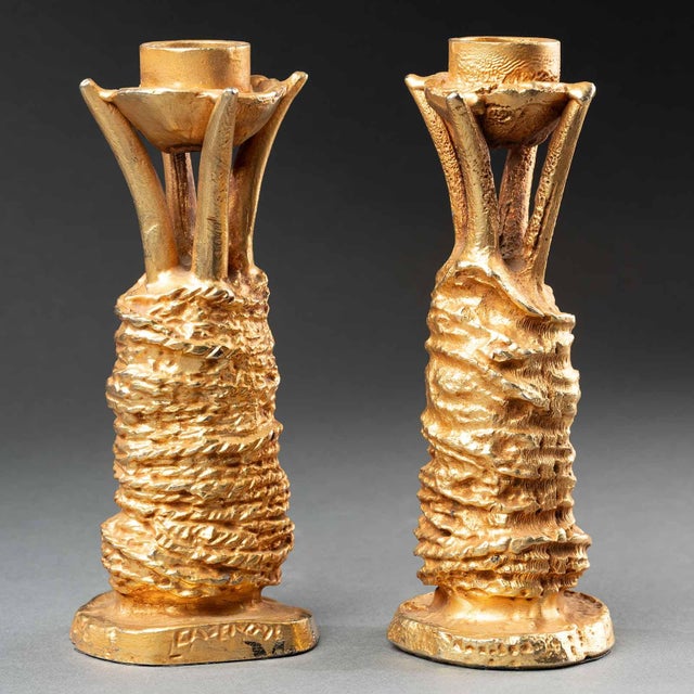 Sculptural Candlesticks by Pierre Casenove for Fondica, 1990s, Set of 2 For Sale - Image 6 of 7