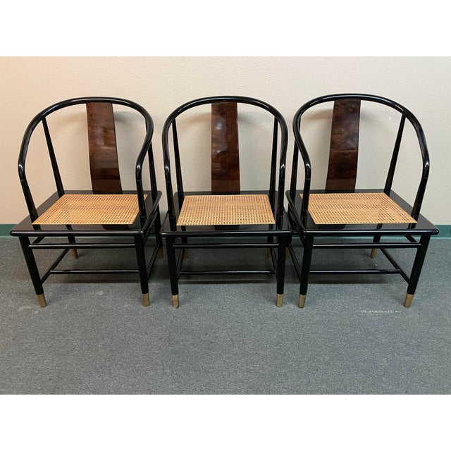 Henredon Scene 3 Lacquer Dining Chairs Chairish