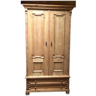 Hand Made Pine Armoire For Sale