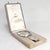 By Ravinet d'Enfert for Hermès Paris. In solid silver. The handle of the magnifier in the form of a belt buckle. Together...