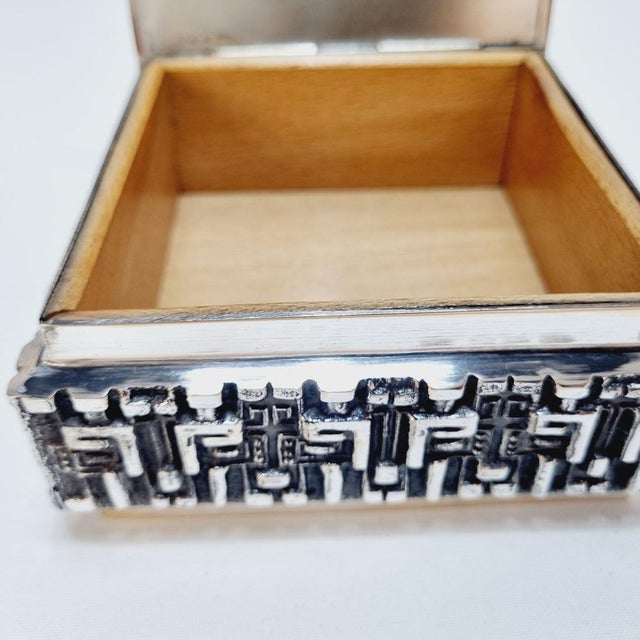 Mid-Century Brutalist Metal Decorative Box, 1960s For Sale - Image 10 of 14