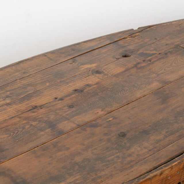 Mid 20th Century Rustic Vintage Decorative Model Boat With Holes for Fishing or Large Creel, Circa 1940 For Sale - Image 5 of 11