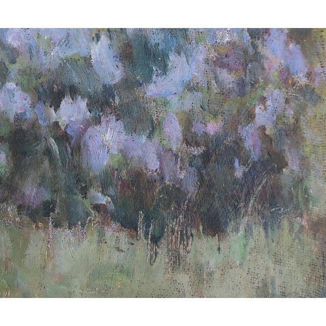 Original Impressionism Oil Painting: Forest Landscape, Ukrainian Art (1960s) 29-35 For Sale - Image 6 of 6